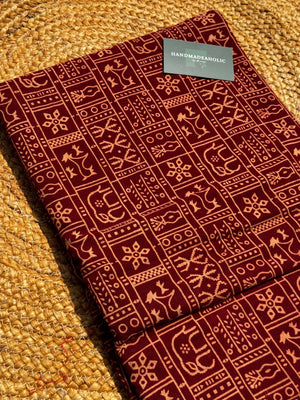 Vegetable Dye Ajrakh  Cotton