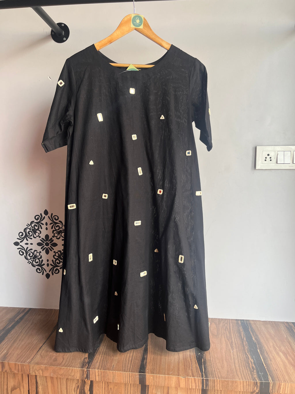 BLACK MIRROR A-LINE KURTIES HANDMADEAHOLIC BY MISHKA