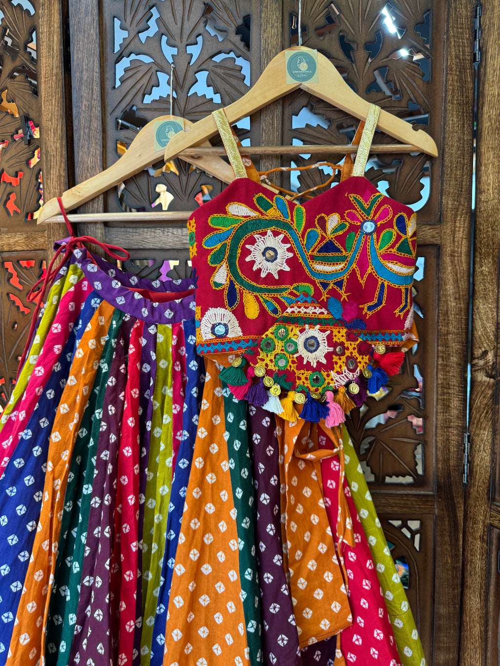 ALIA KIDS CHOLI RAAS'25 HANDMADEAHOLIC BY MISHKA