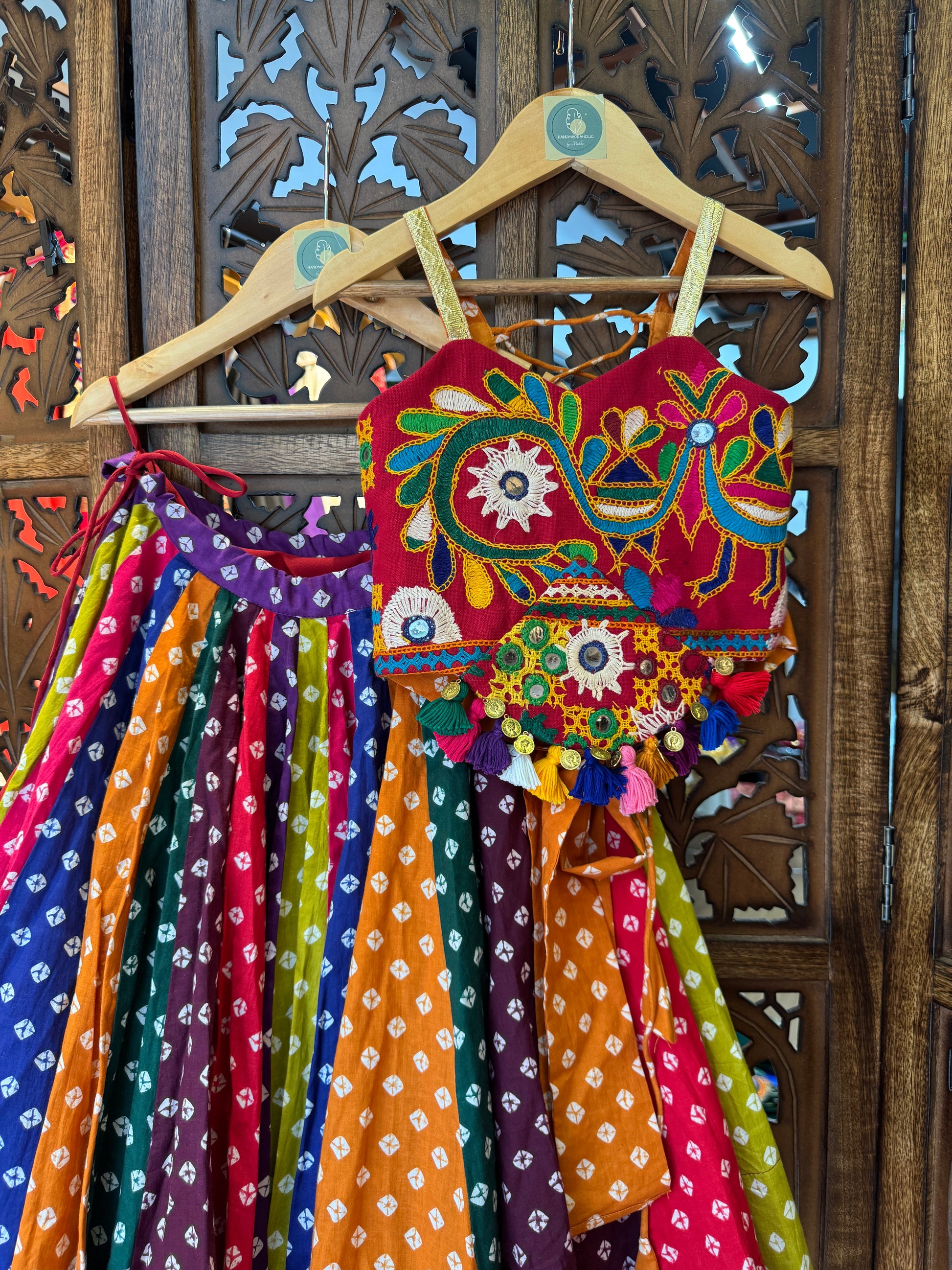ALIA KIDS CHOLI RAAS'25 HANDMADEAHOLIC BY MISHKA