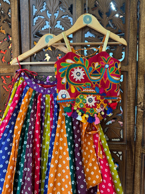ALIA KIDS CHOLI RAAS'25 HANDMADEAHOLIC BY MISHKA