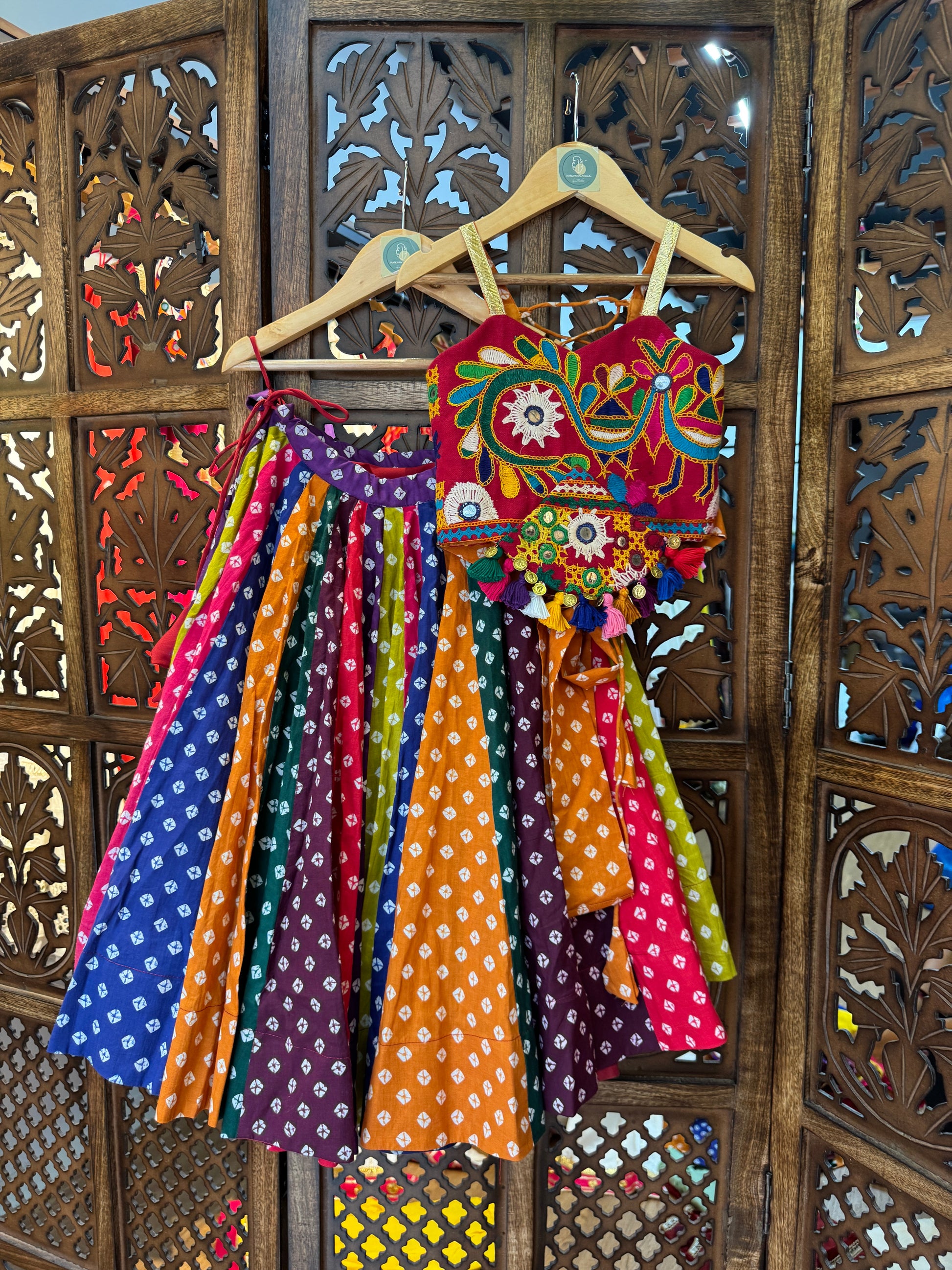 ALIA KIDS CHOLI RAAS'25 HANDMADEAHOLIC BY MISHKA