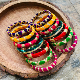 MULTI LAHERIYA BANGLE HANDMADEAHOLIC BY MISHKA