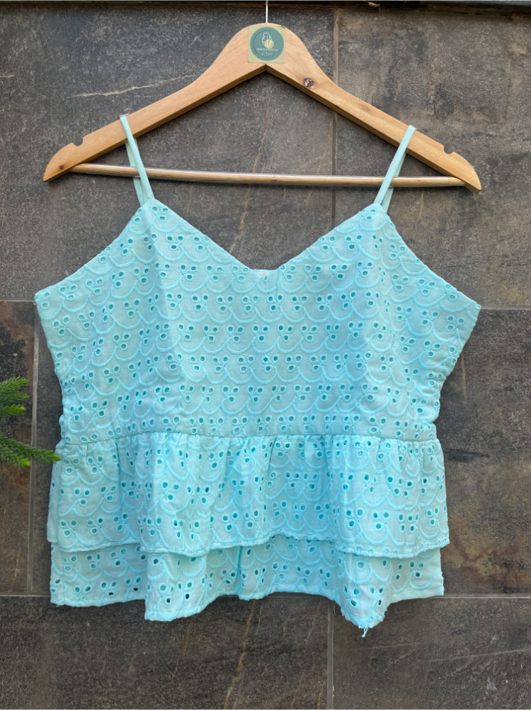 LIGTH BLUE CAMI TOP HANDMADEAHOLIC BY MISHKA