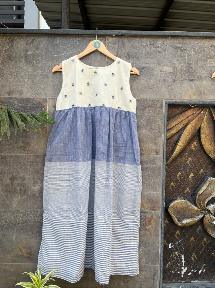 BLUE AND WHITE STRIPE KURTIES HANDMADEAHOLIC BY MISHKA