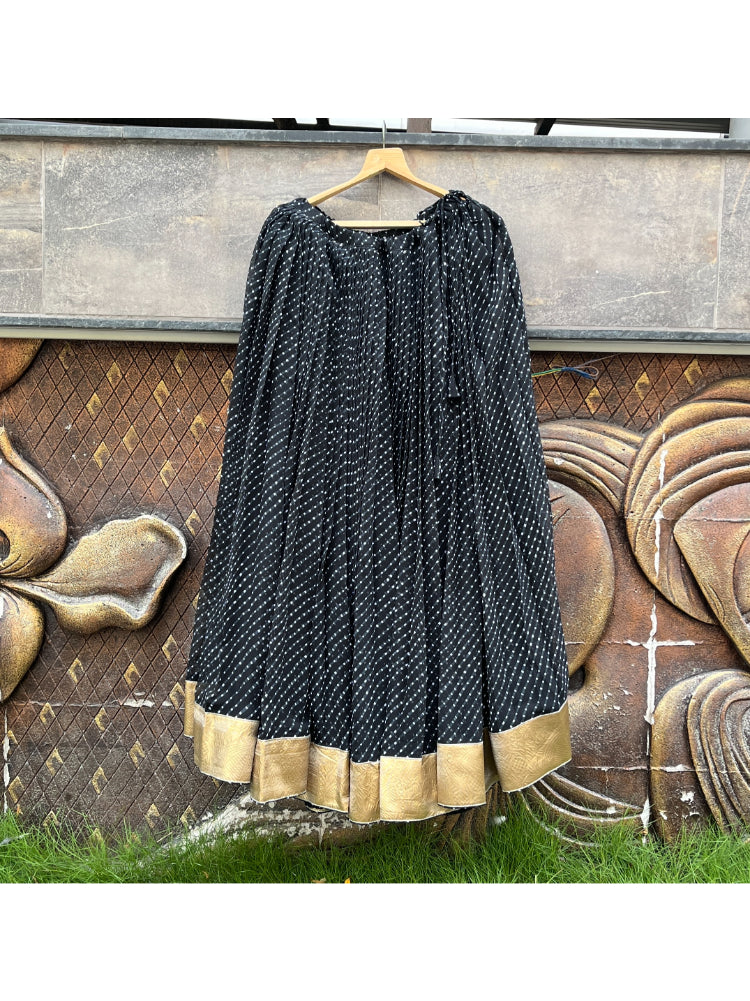 BLACK LAHERIYA SKIRT HANDMADEAHOLIC BY MISHKA