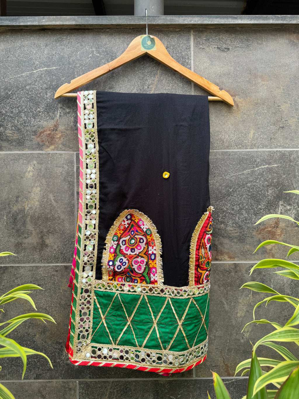 Black Varajana Dupatta – 2 HANDMADEAHOLIC BY MISHKA