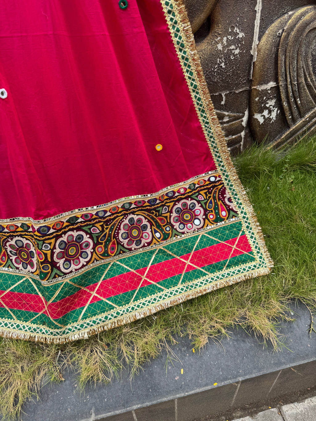 Rani Pink Varajana Dupatta HANDMADEAHOLIC BY MISHKA