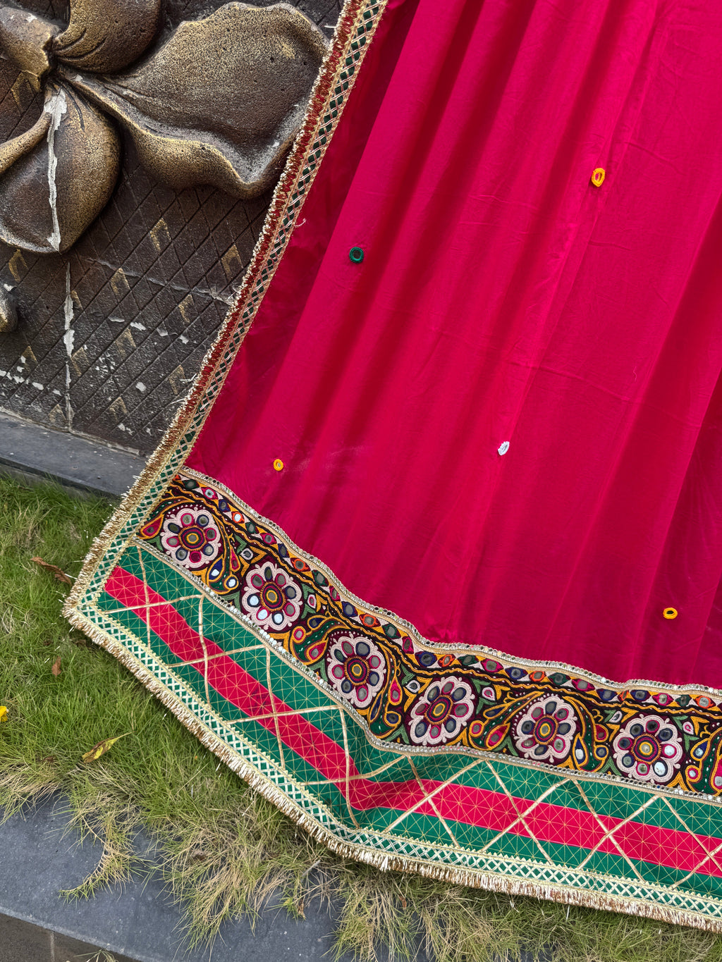 Rani Pink Varajana Dupatta HANDMADEAHOLIC BY MISHKA
