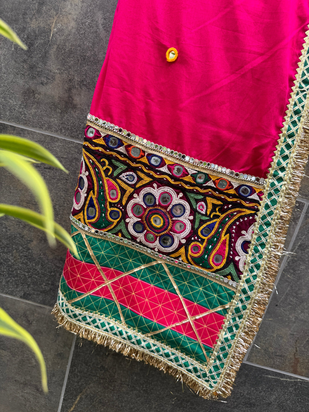Rani Pink Varajana Dupatta HANDMADEAHOLIC BY MISHKA
