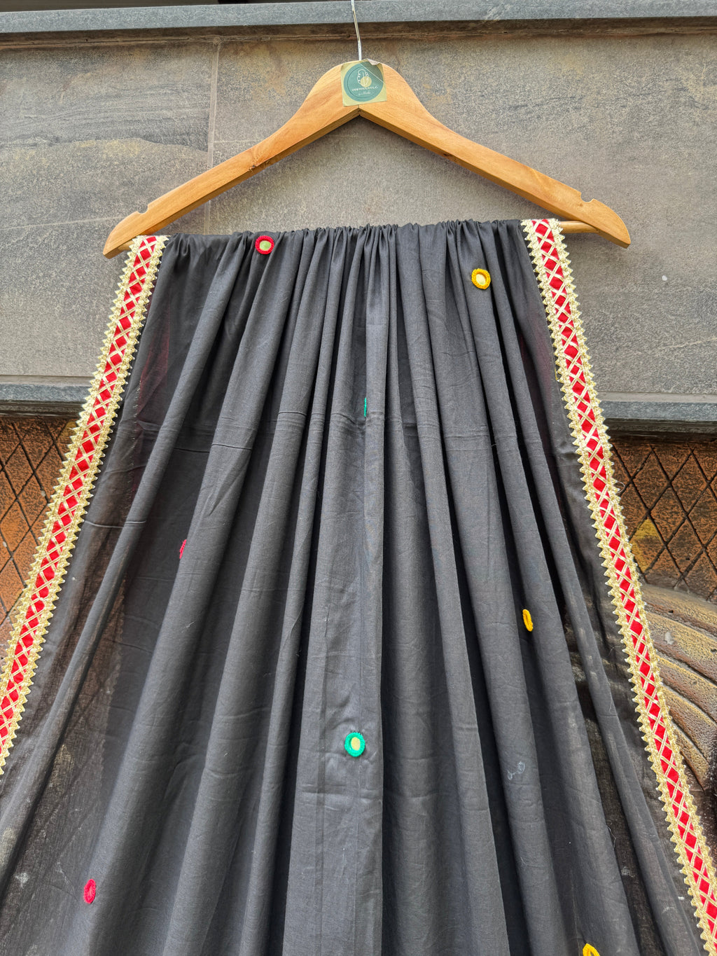 Classic Black Varajana Dupatta HANDMADEAHOLIC BY MISHKA