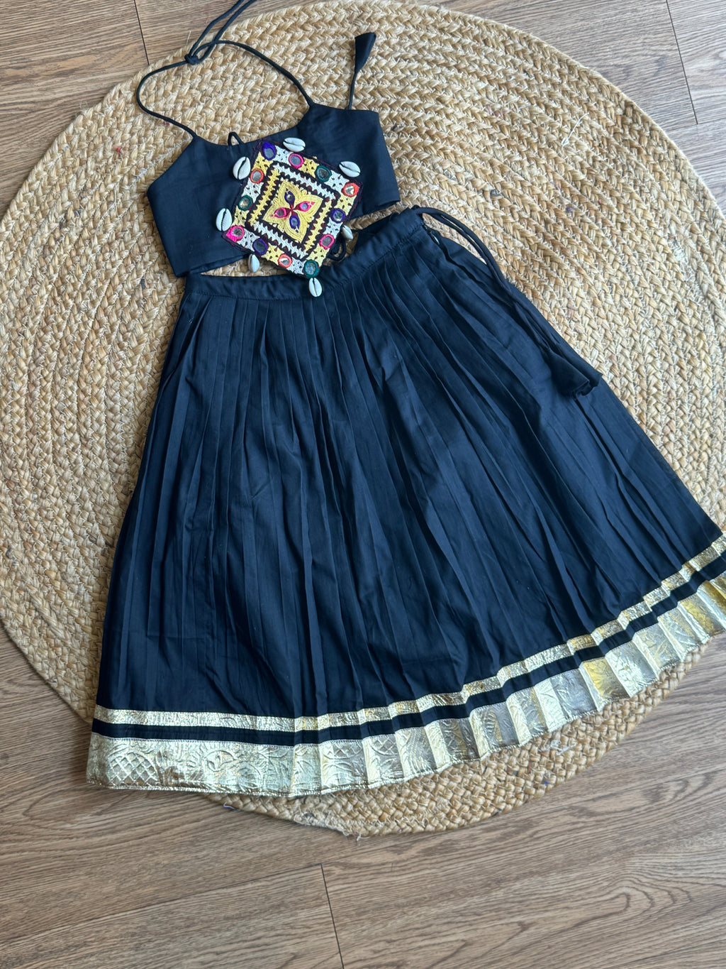 BLACK MAHI KIDS CHOLI HANDMADEAHOLIC BY MISHKA