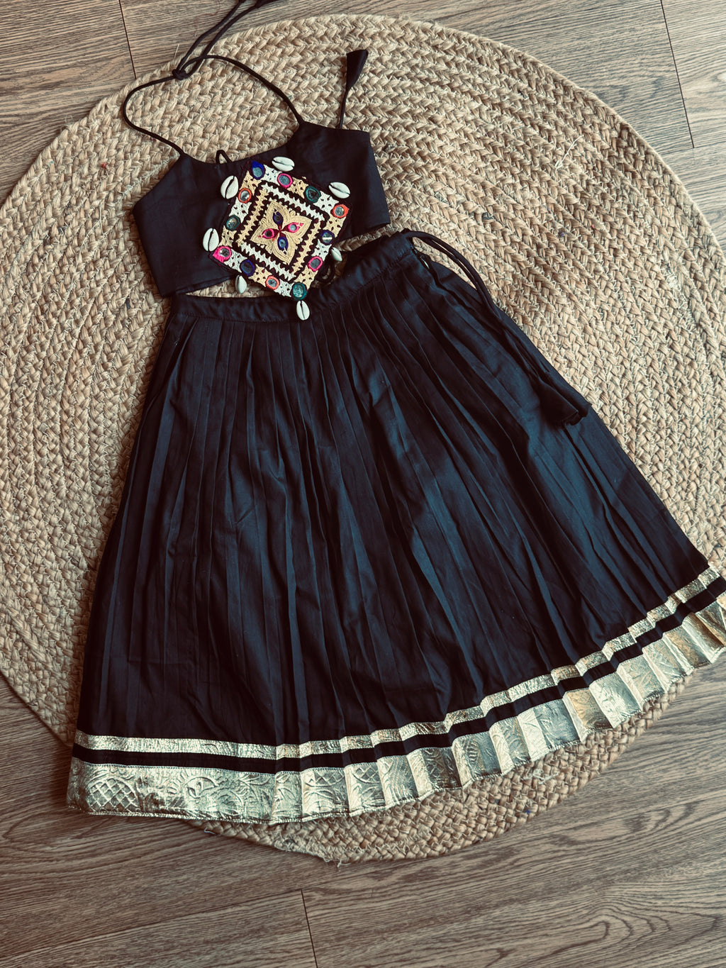 BLACK MAHI KIDS CHOLI HANDMADEAHOLIC BY MISHKA