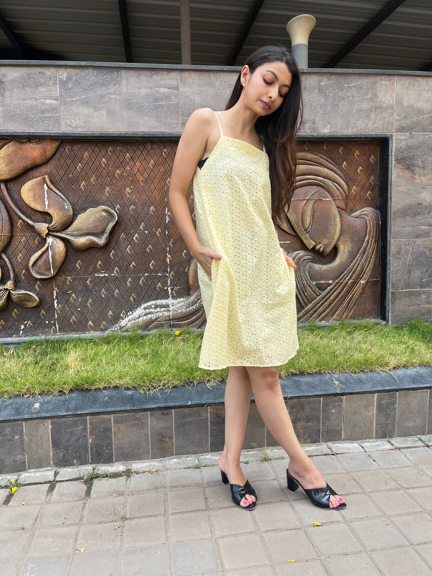 SCHIFFLY A-LINE DRESS HANDMADEAHOLIC BY MISHKA