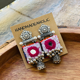 BANJARA SILVER EARRINGS HANDMADEAHOLIC BY MISHKA