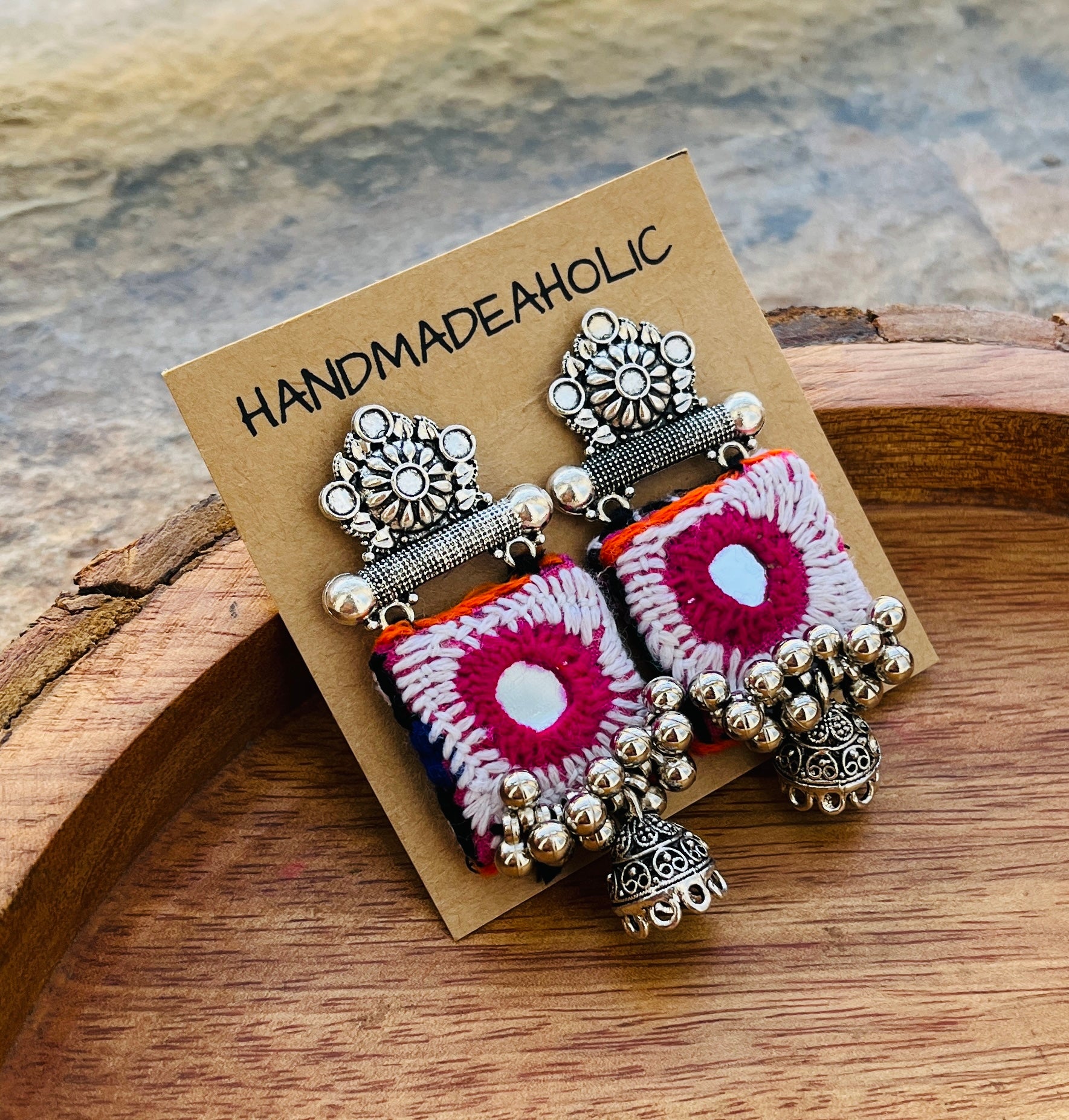 BANJARA SILVER EARRINGS HANDMADEAHOLIC BY MISHKA