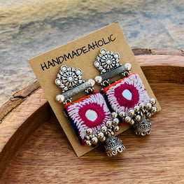 BANJARA SILVER EARRINGS HANDMADEAHOLIC BY MISHKA