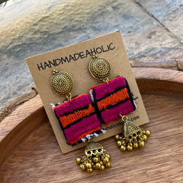 BANJARA GOLDEN EARRINGS HANDMADEAHOLIC BY MISHKA