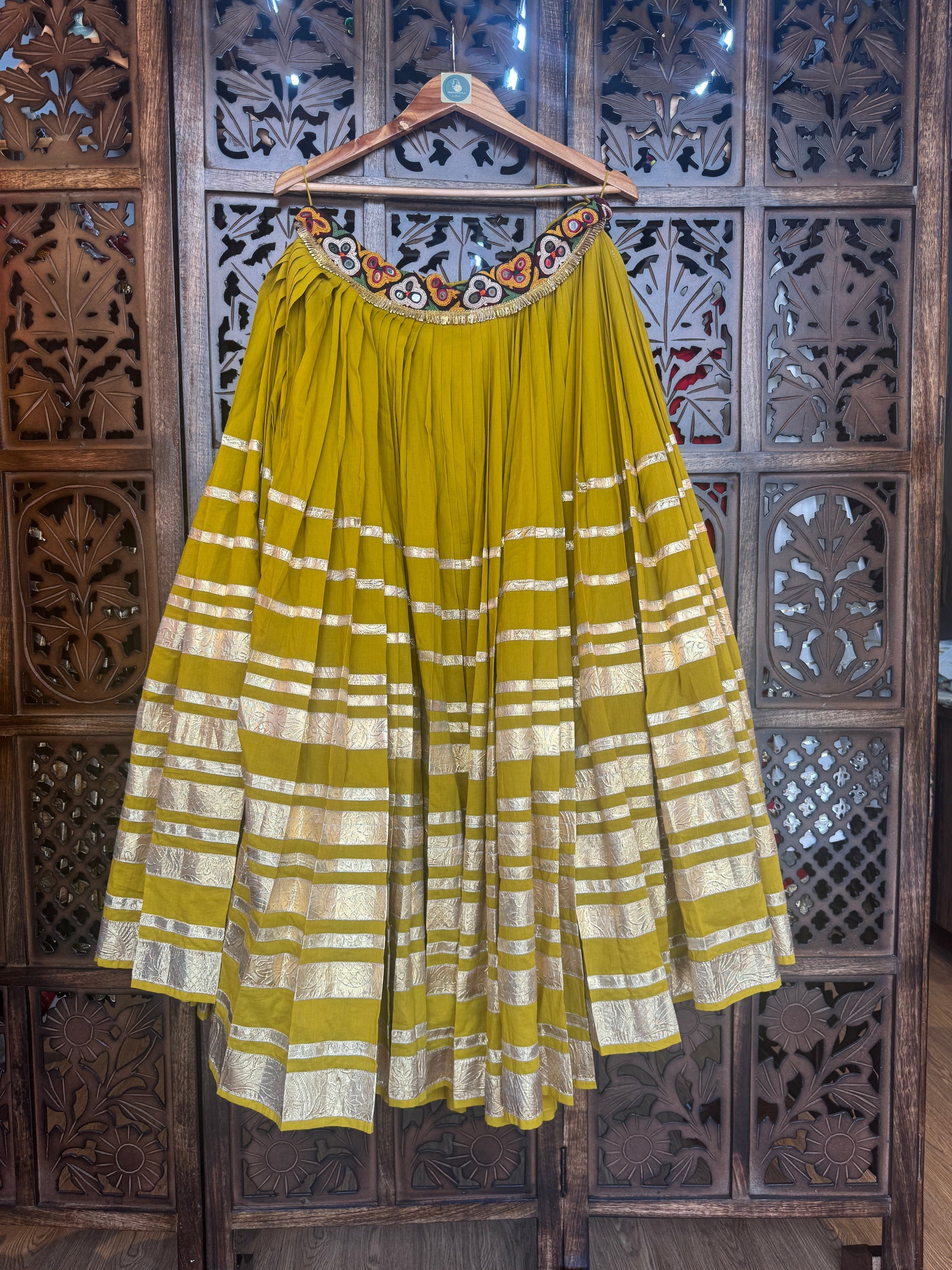 MUSTARD LAMPI SKIRT RAAS'25 HANDMADEAHOLIC BY MISHKA