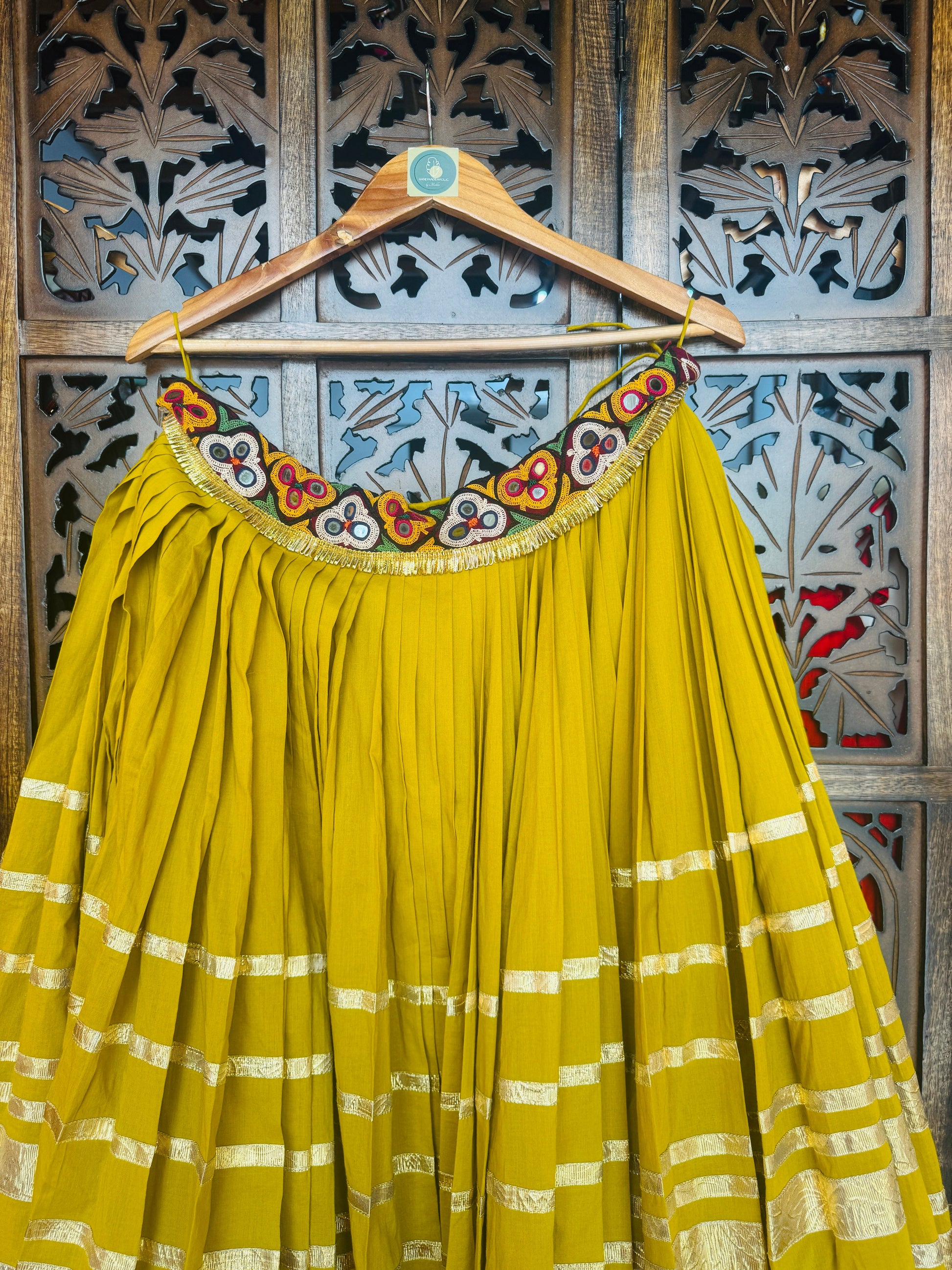 MUSTARD LAMPI SKIRT RAAS'25 HANDMADEAHOLIC BY MISHKA