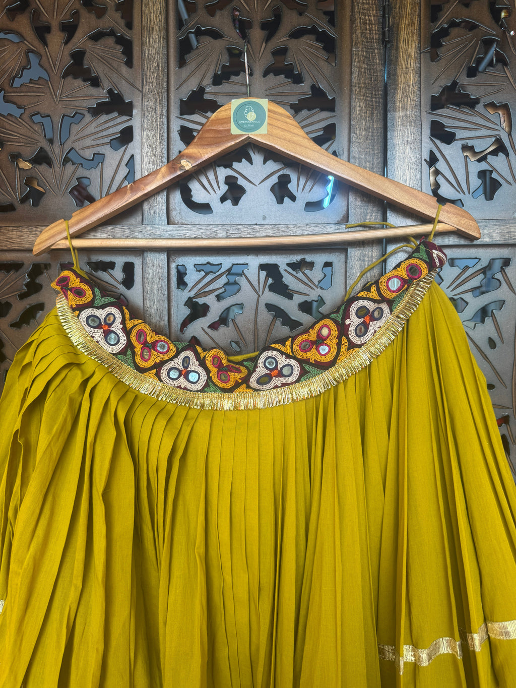 MUSTARD LAMPI SKIRT RAAS'25 HANDMADEAHOLIC BY MISHKA