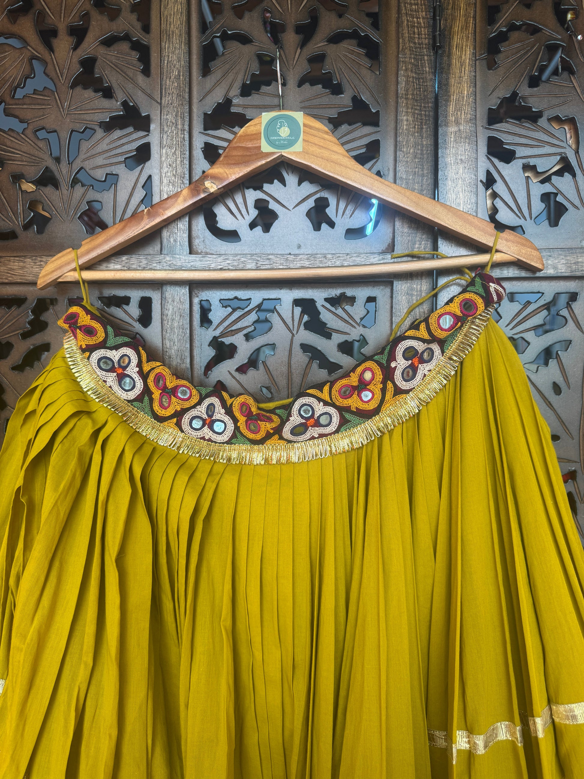 MUSTARD LAMPI SKIRT RAAS'25 HANDMADEAHOLIC BY MISHKA
