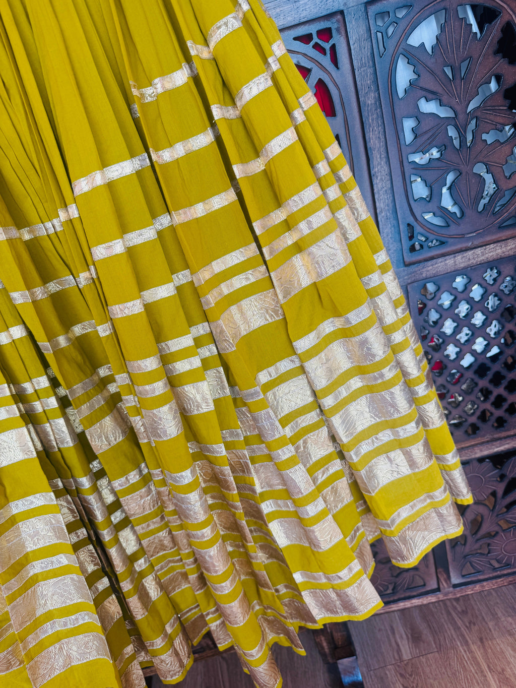MUSTARD LAMPI SKIRT RAAS'25 HANDMADEAHOLIC BY MISHKA