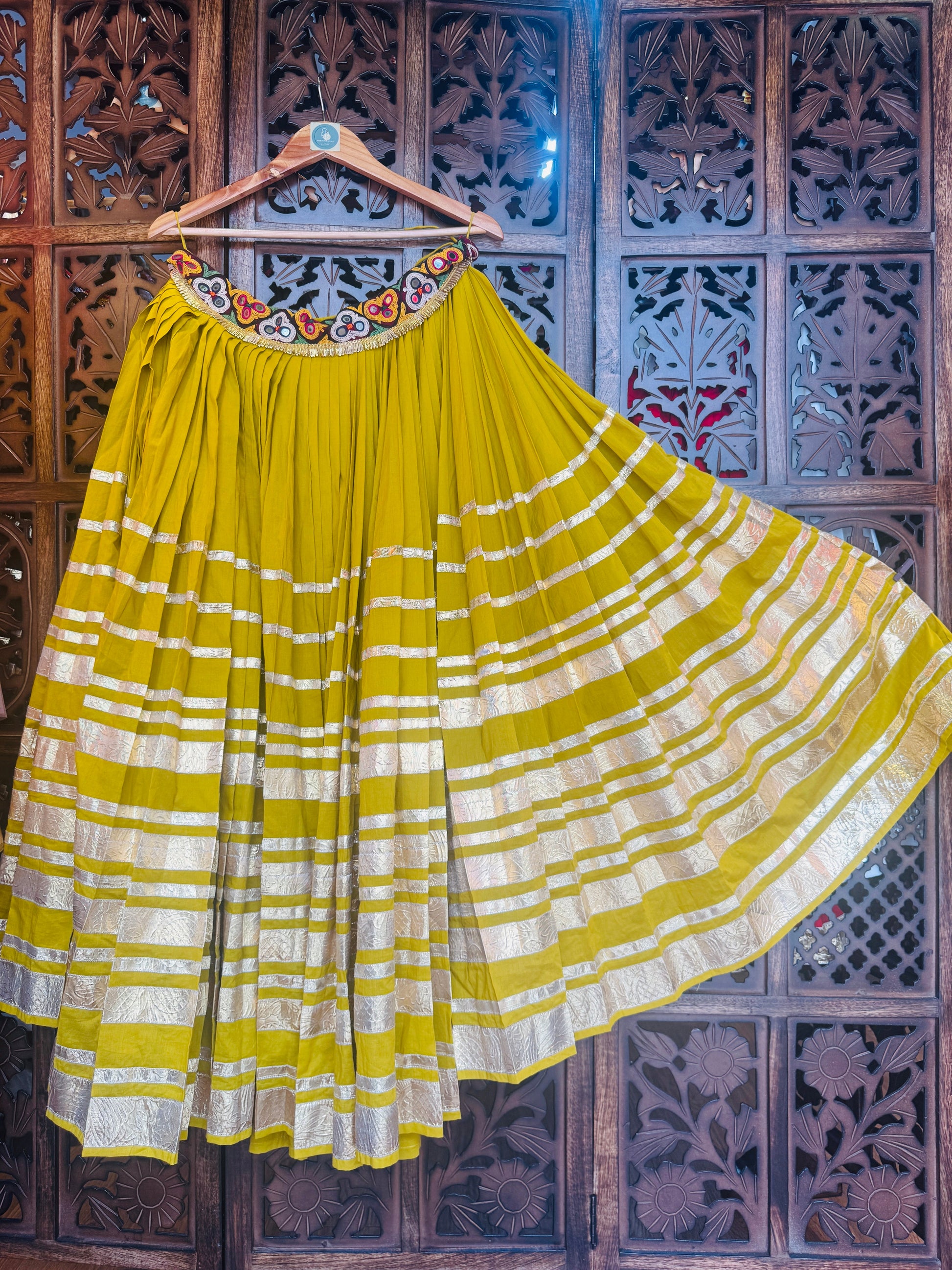 MUSTARD LAMPI SKIRT RAAS'25 HANDMADEAHOLIC BY MISHKA