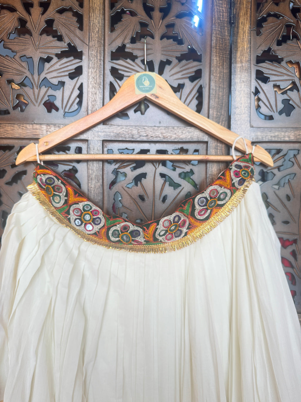 OFF WHITE LAMPI SKIRT RAAS'25 HANDMADEAHOLIC BY MISHKA