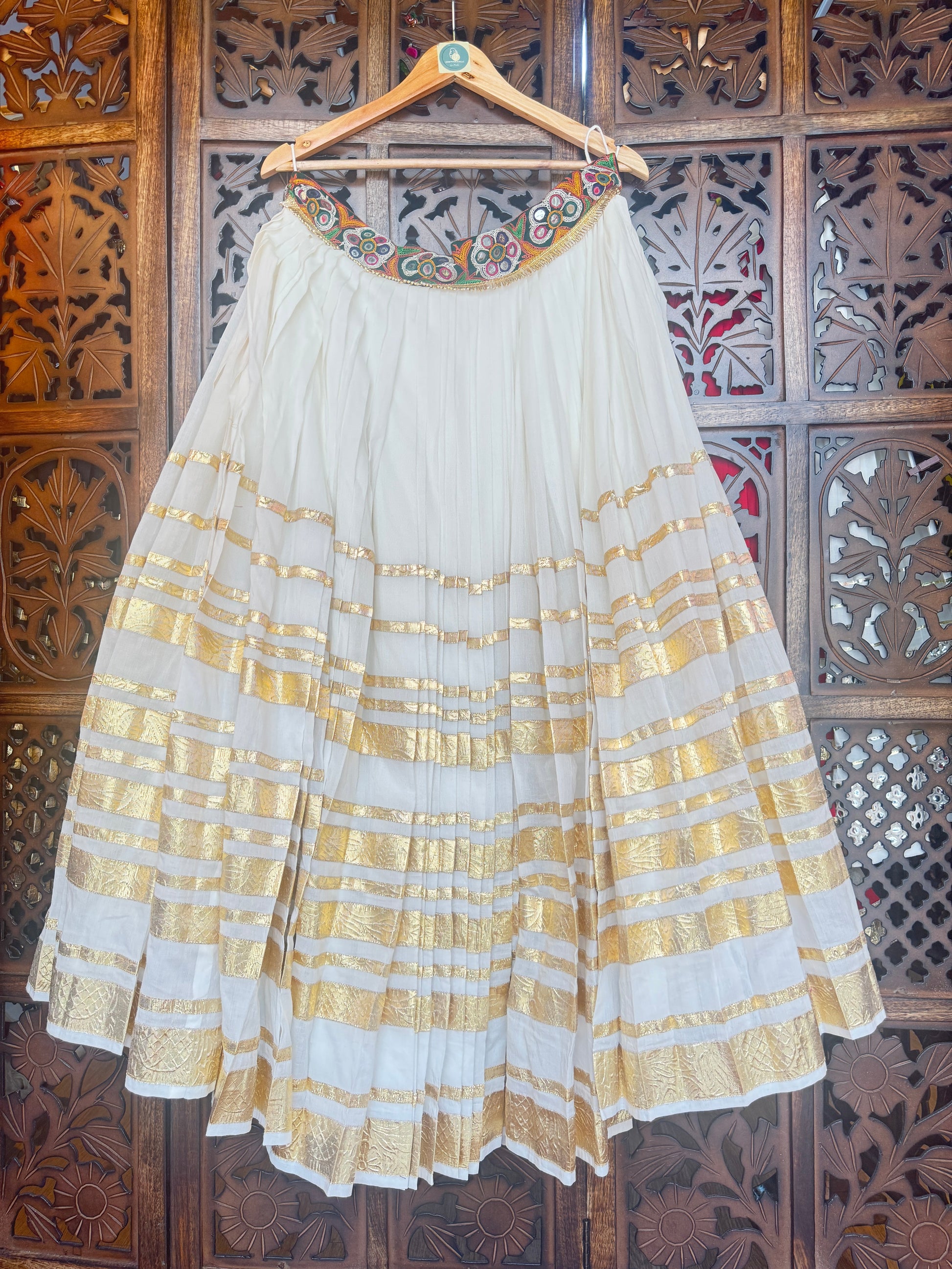 OFF WHITE LAMPI SKIRT RAAS'25 HANDMADEAHOLIC BY MISHKA