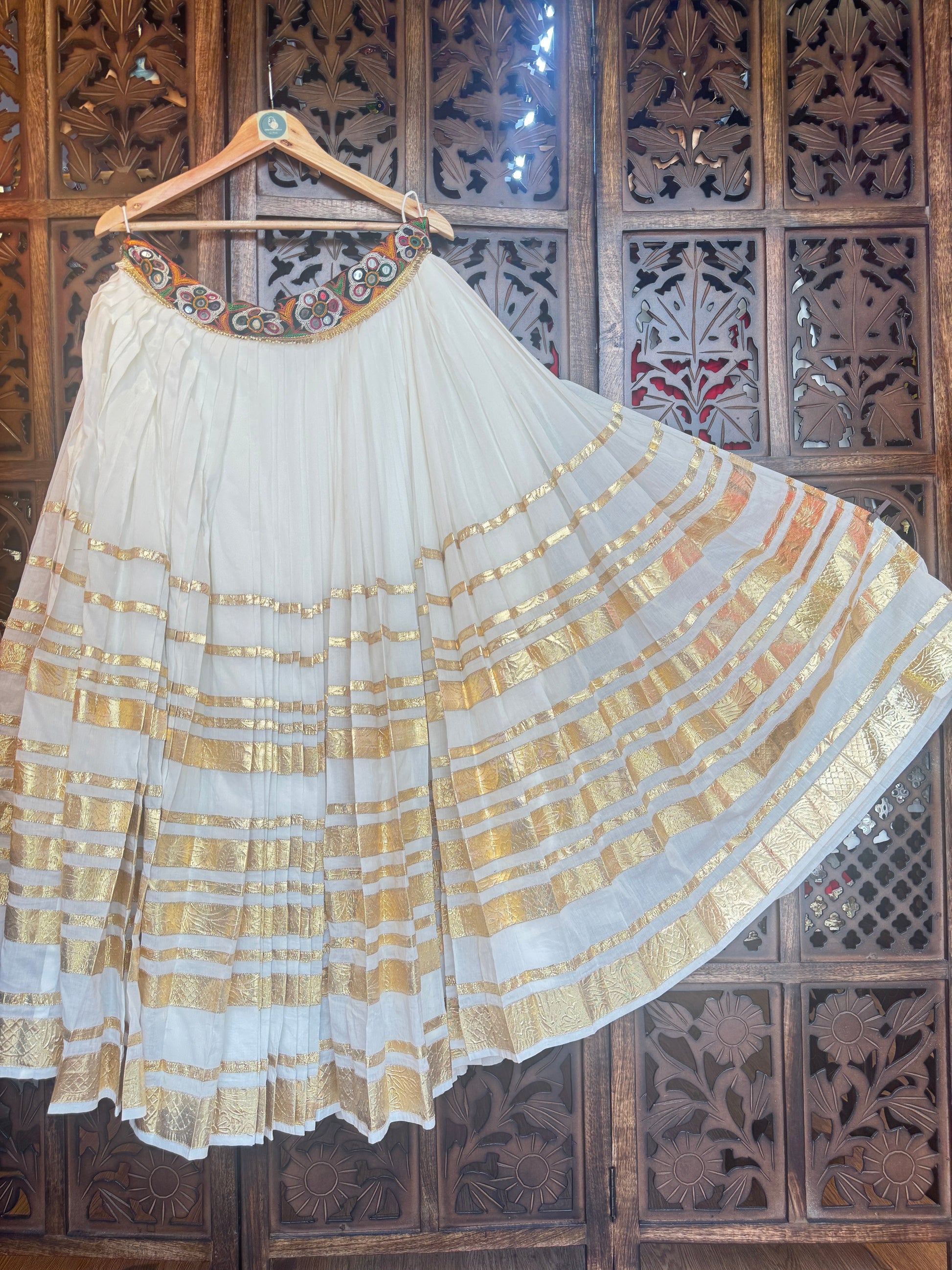 OFF WHITE LAMPI SKIRT RAAS'25 HANDMADEAHOLIC BY MISHKA