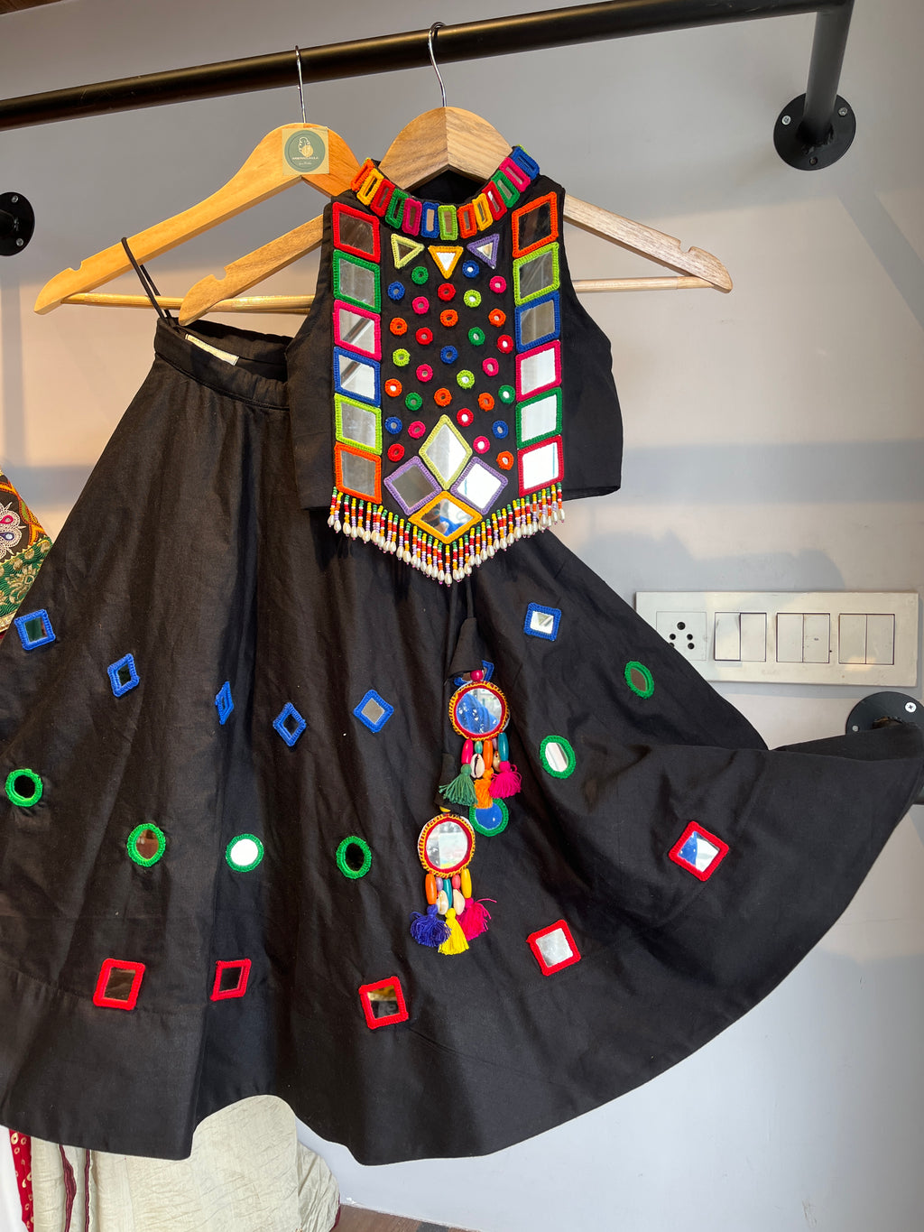BLACK AND BLACK KIDS CHOLI - handmadeaholicmishka