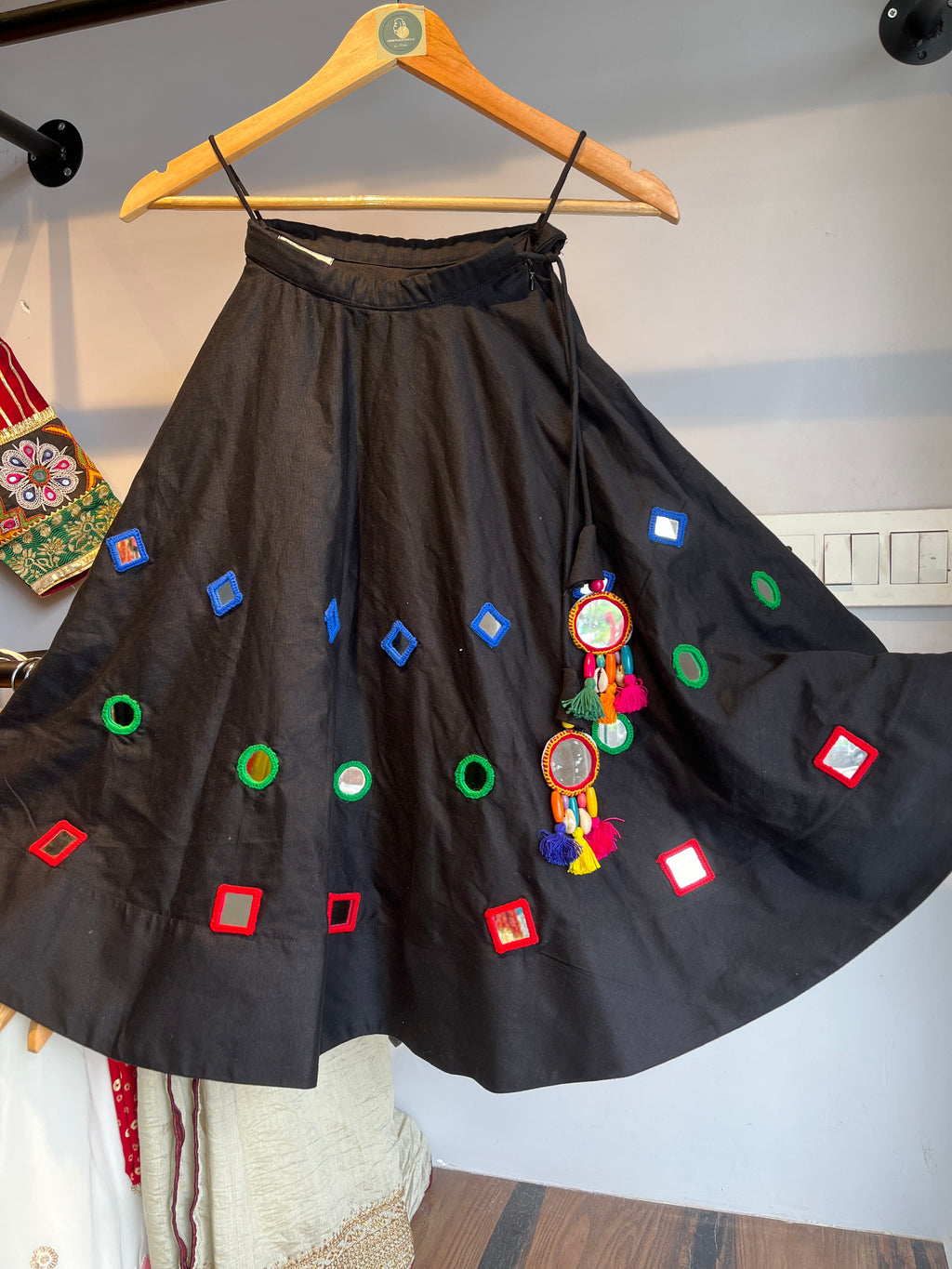 BLACK MIRROR KIDS SKIRT - handmadeaholicmishka