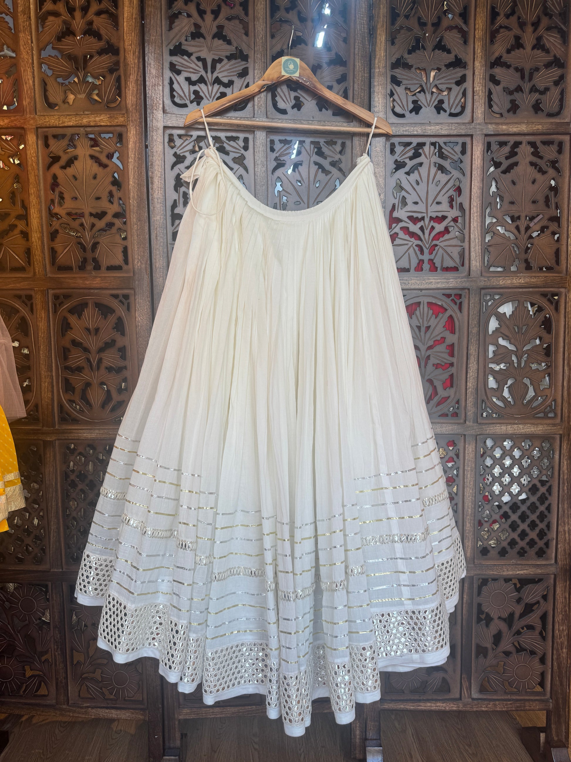 OFF WHITE KIDS SKIRT RAAS'25 HANDMADEAHOLIC BY MISHKA