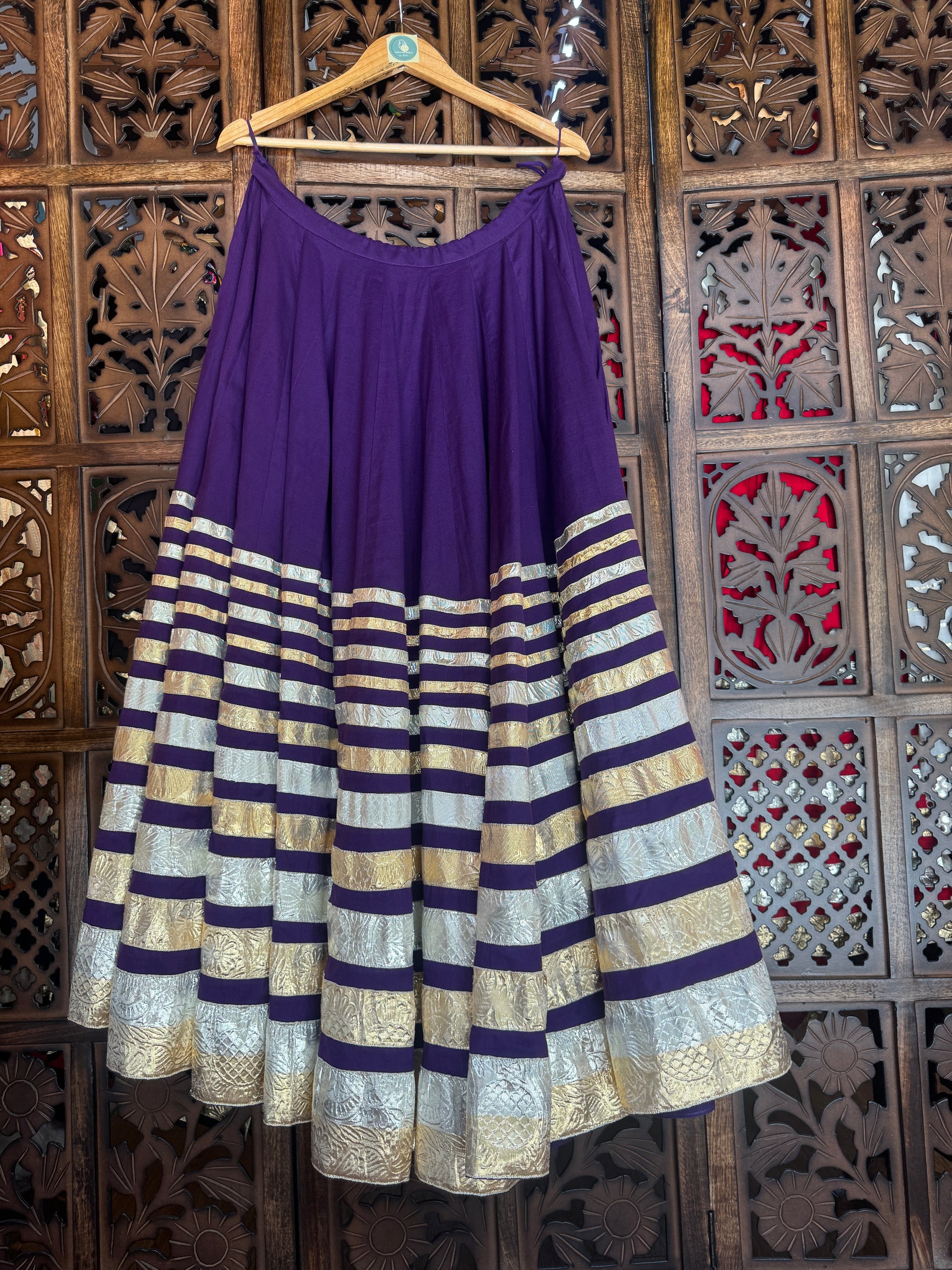 PURPLE LAMPI SKIRT RAAS'25 HANDMADEAHOLIC BY MISHKA