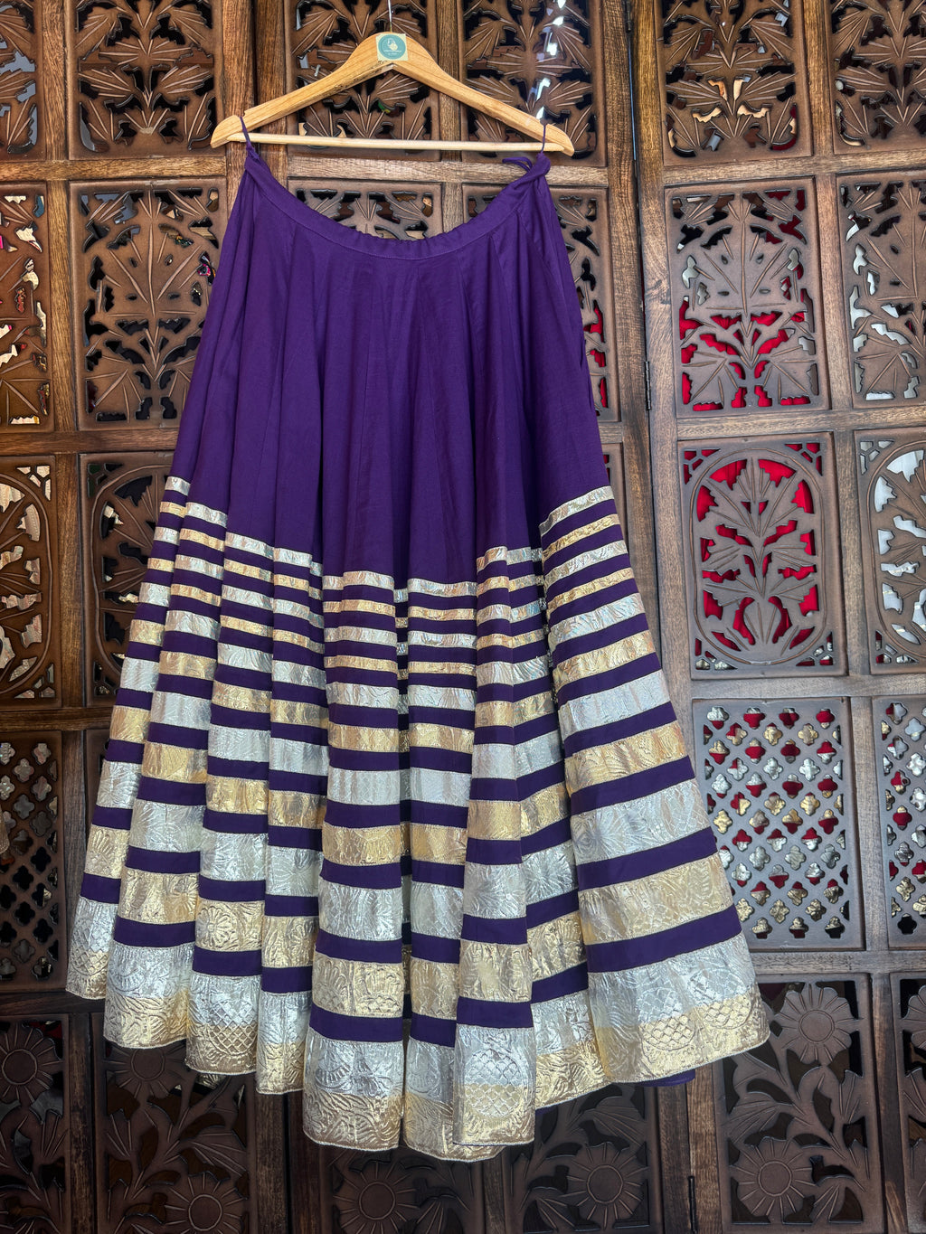 PURPLE LAMPI SKIRT RAAS'25 HANDMADEAHOLIC BY MISHKA