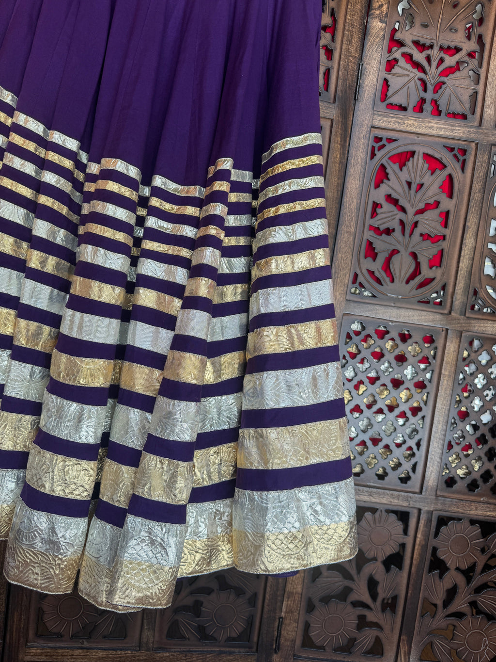PURPLE LAMPI SKIRT RAAS'25 HANDMADEAHOLIC BY MISHKA
