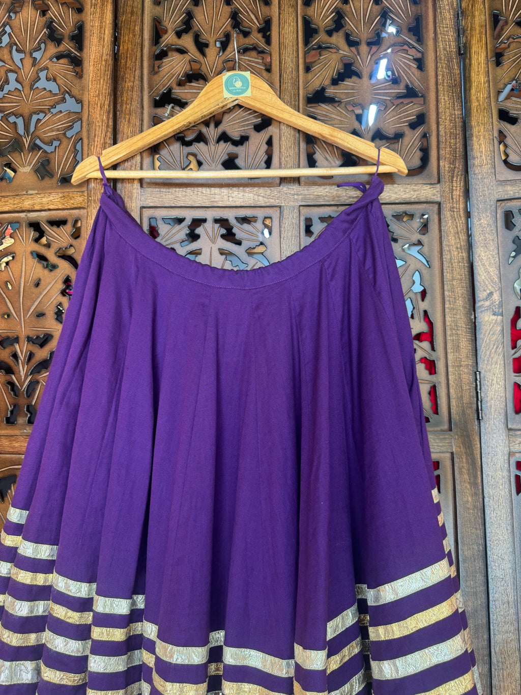 PURPLE LAMPI SKIRT RAAS'25 HANDMADEAHOLIC BY MISHKA