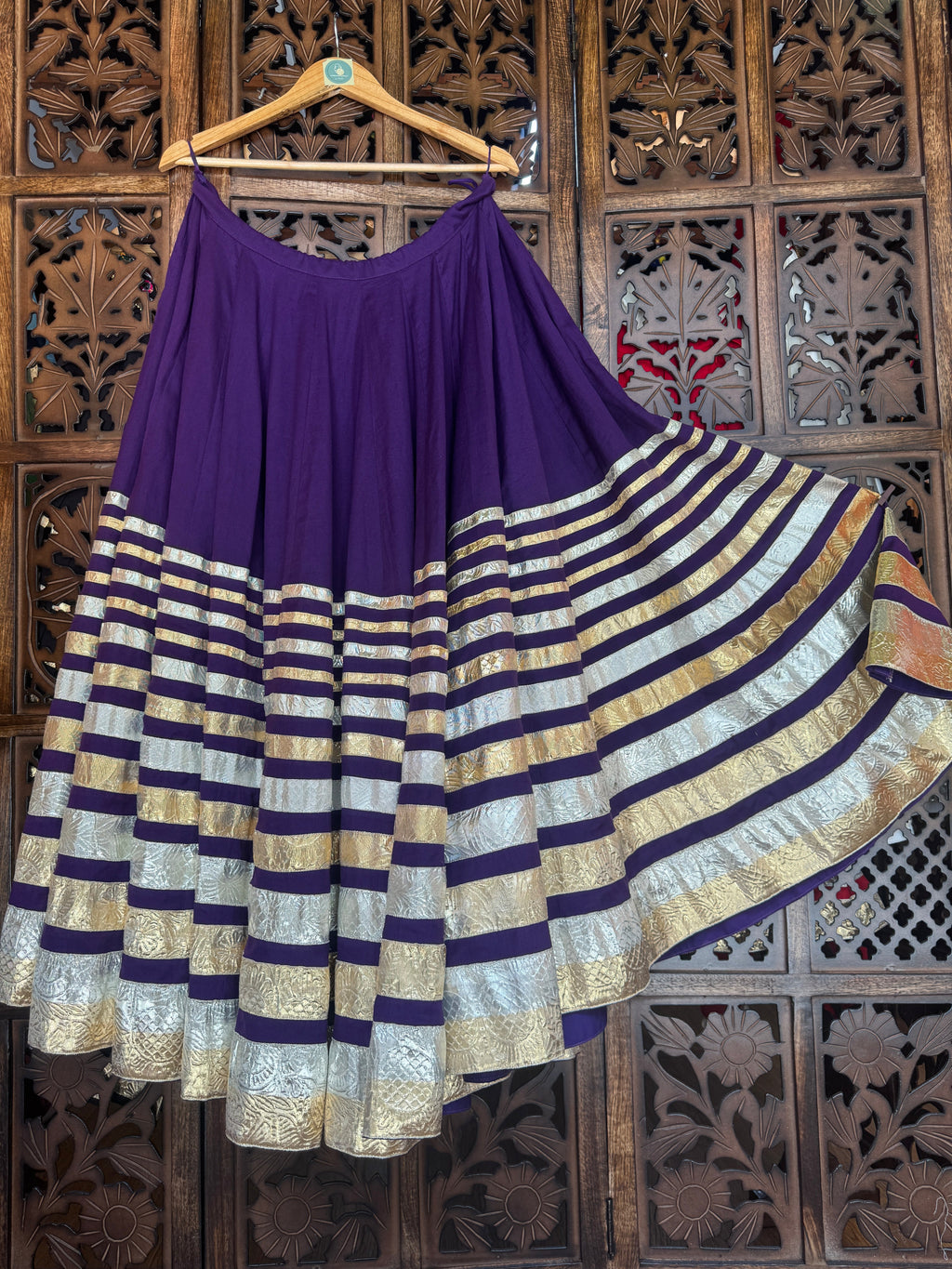 PURPLE LAMPI SKIRT RAAS'25 HANDMADEAHOLIC BY MISHKA