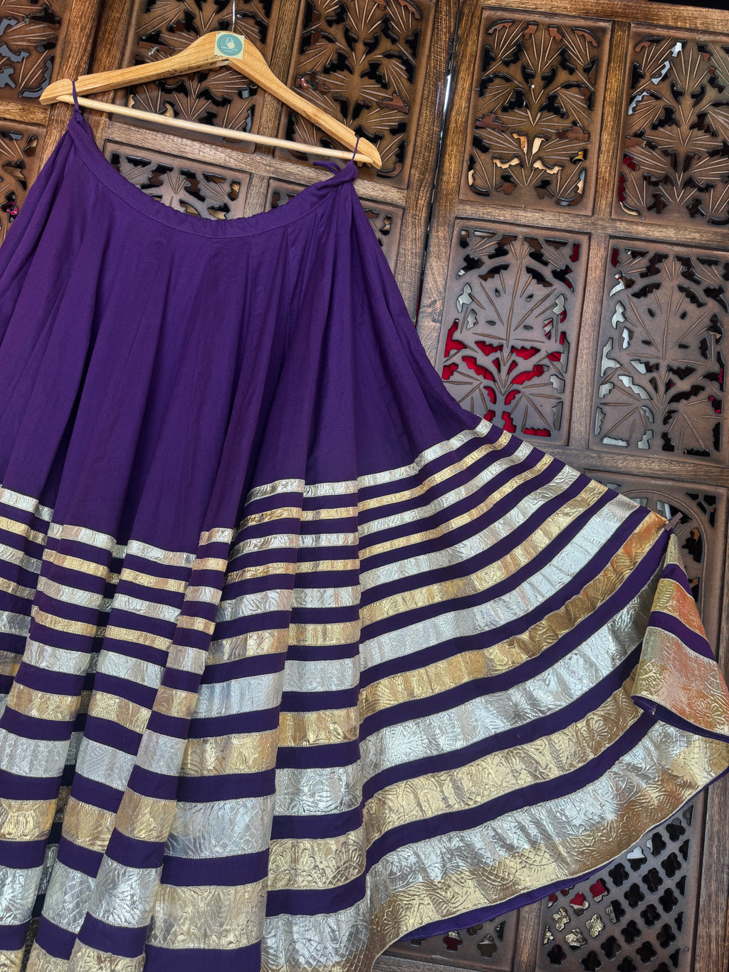 PURPLE LAMPI SKIRT RAAS'25 HANDMADEAHOLIC BY MISHKA