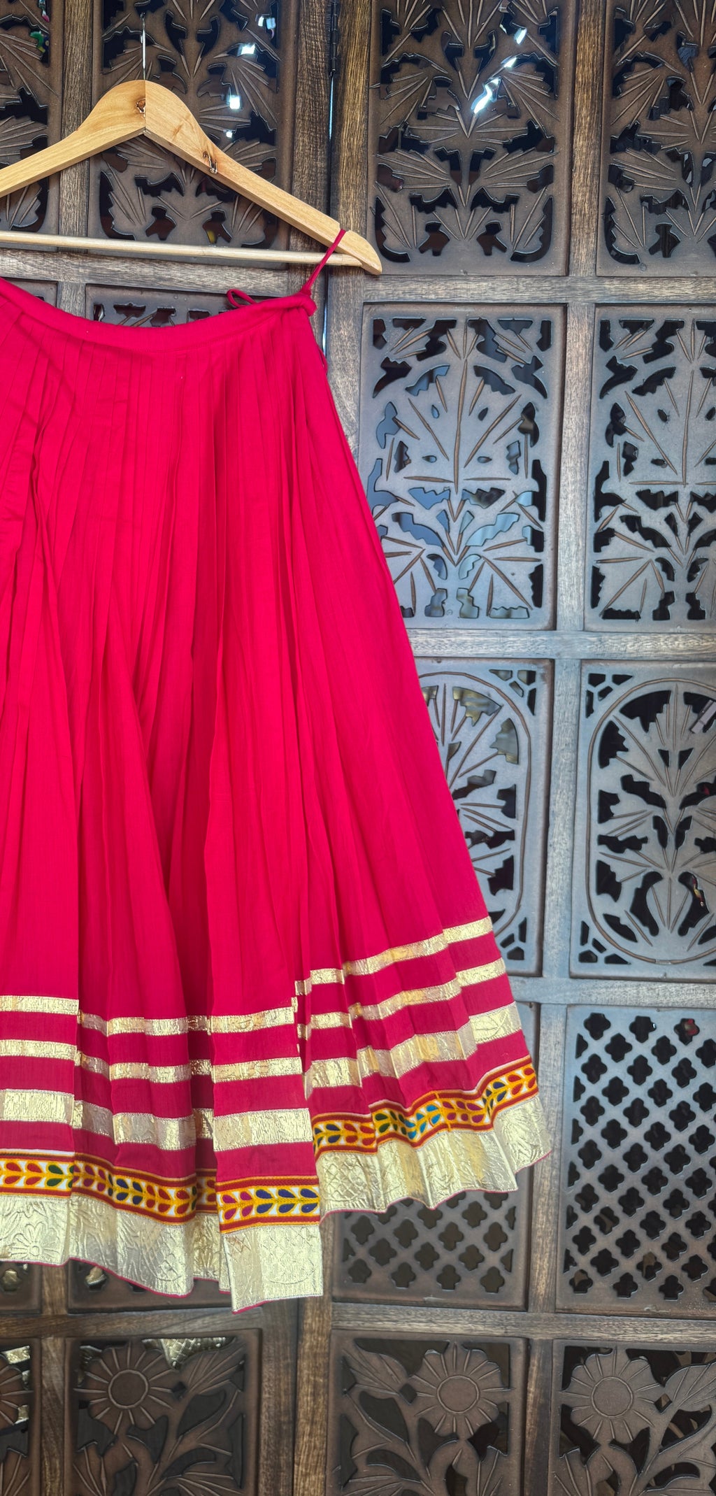 PINK KIDS SKIRT RAAS'25 HANDMADEAHOLIC BY MISHKA