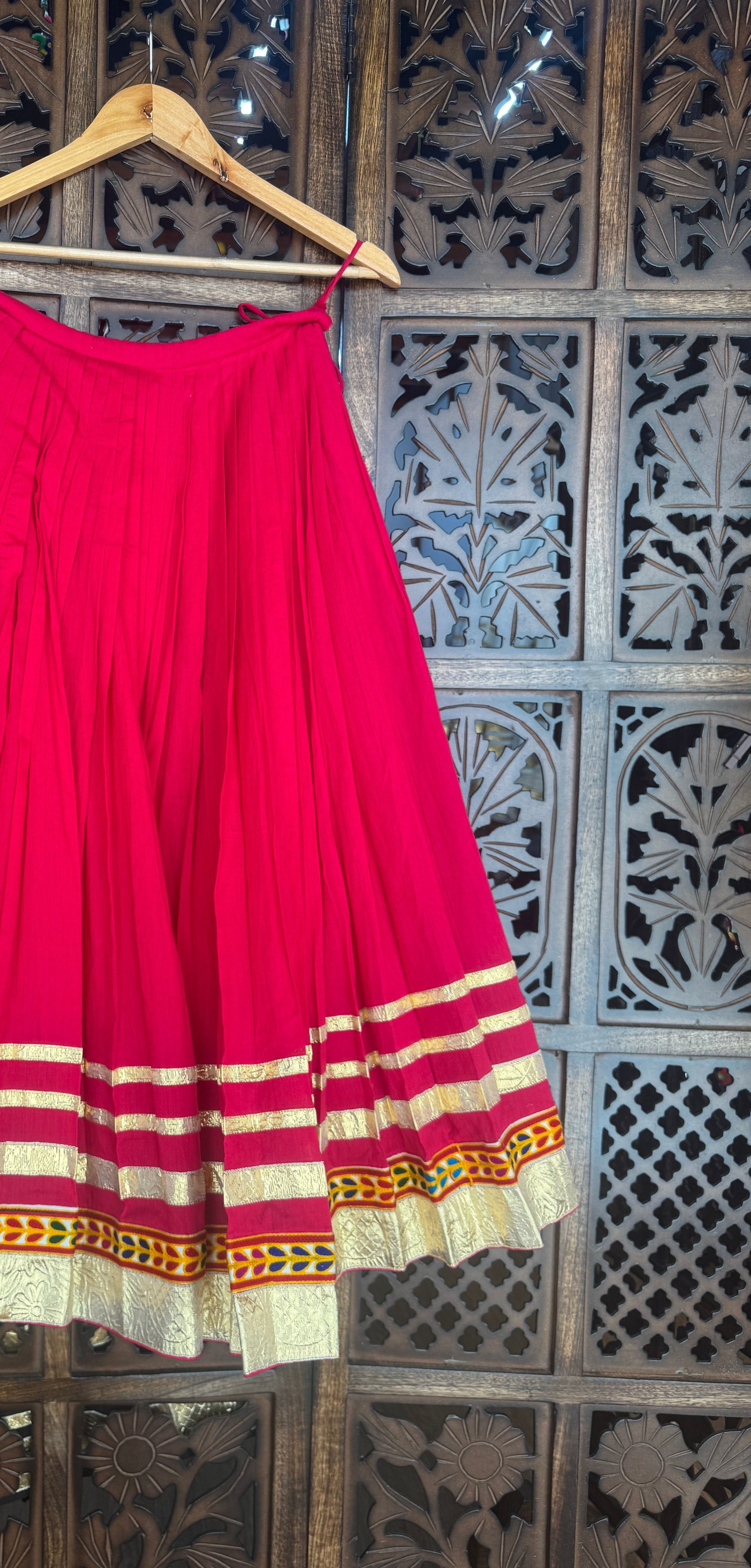PINK KIDS SKIRT RAAS'25 HANDMADEAHOLIC BY MISHKA