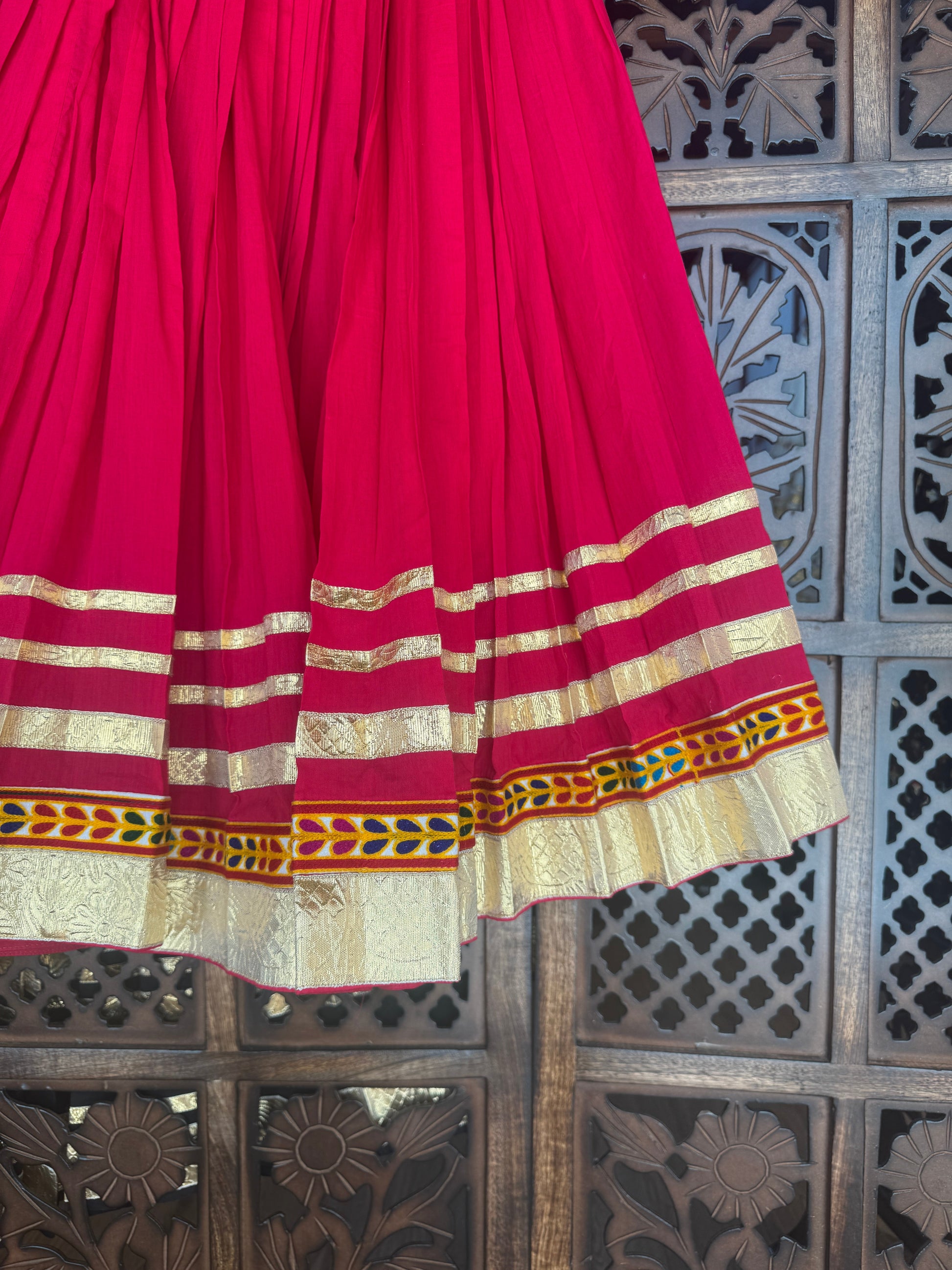 PINK KIDS SKIRT RAAS'25 HANDMADEAHOLIC BY MISHKA