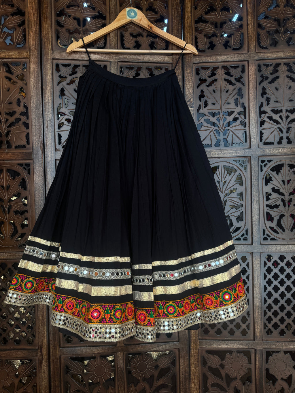 BLACK KIDS SKIRT RAAS'25 HANDMADEAHOLIC BY MISHKA