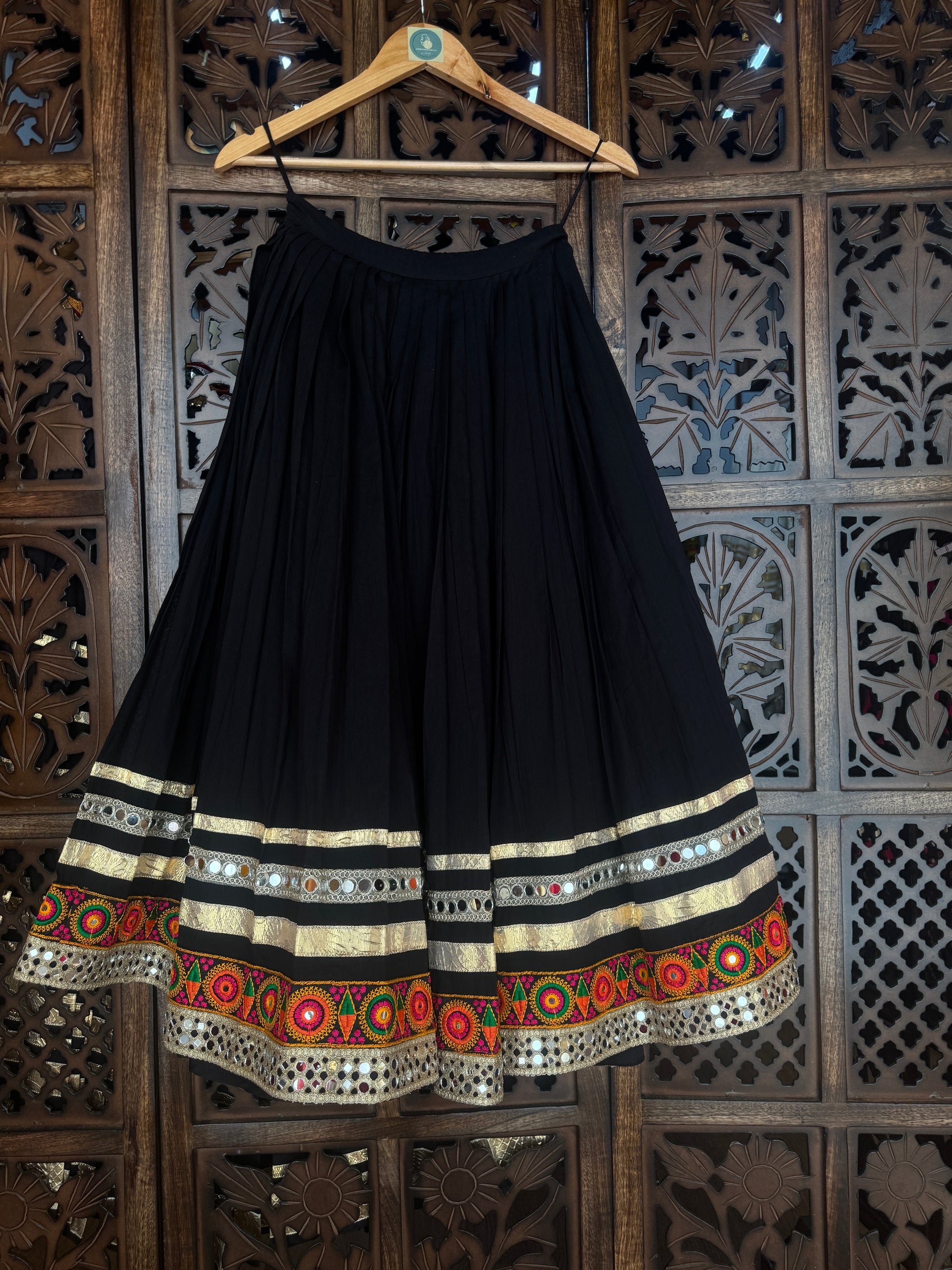 BLACK KIDS SKIRT RAAS'25 HANDMADEAHOLIC BY MISHKA
