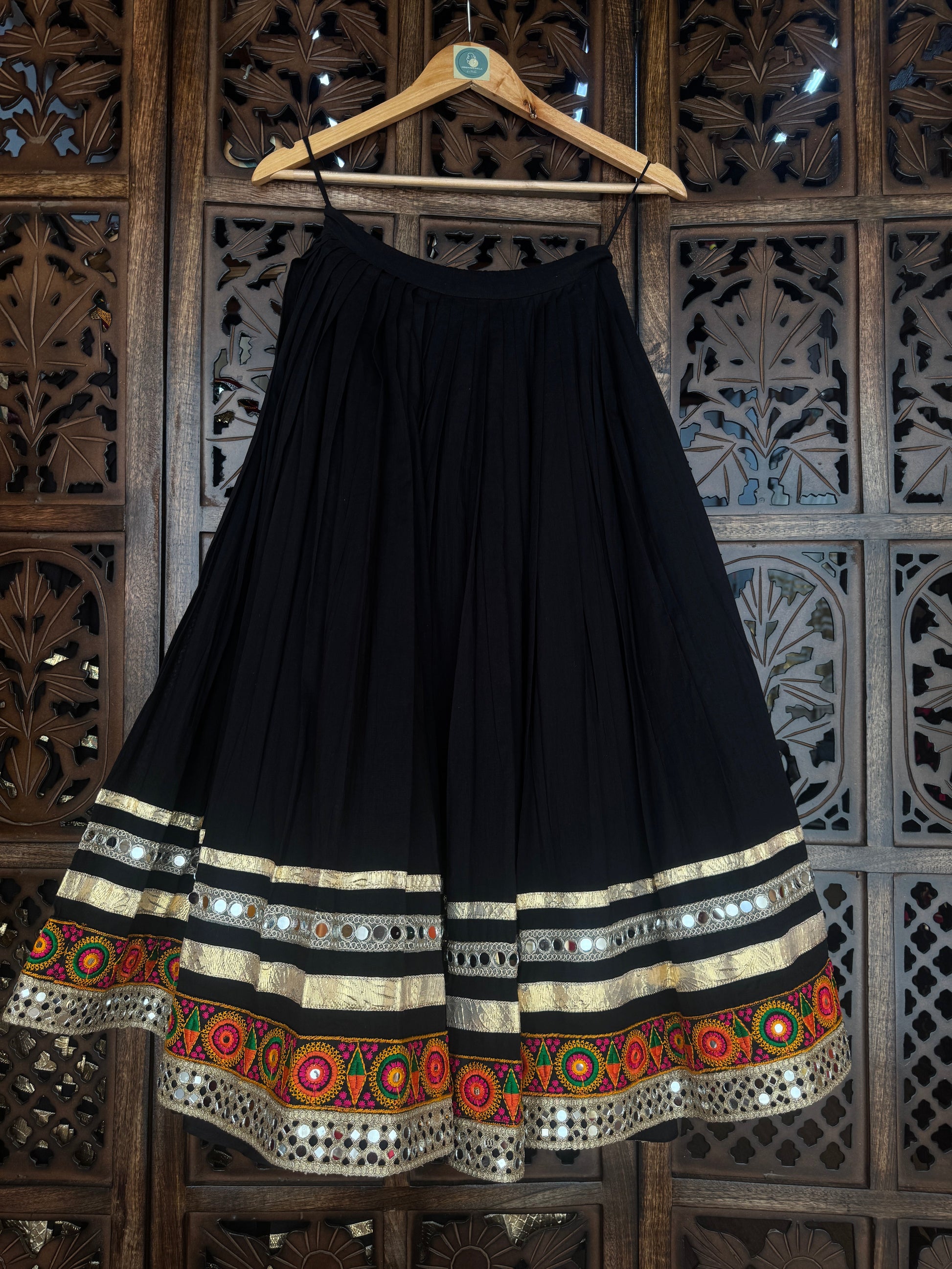 BLACK KIDS SKIRT RAAS'25 HANDMADEAHOLIC BY MISHKA