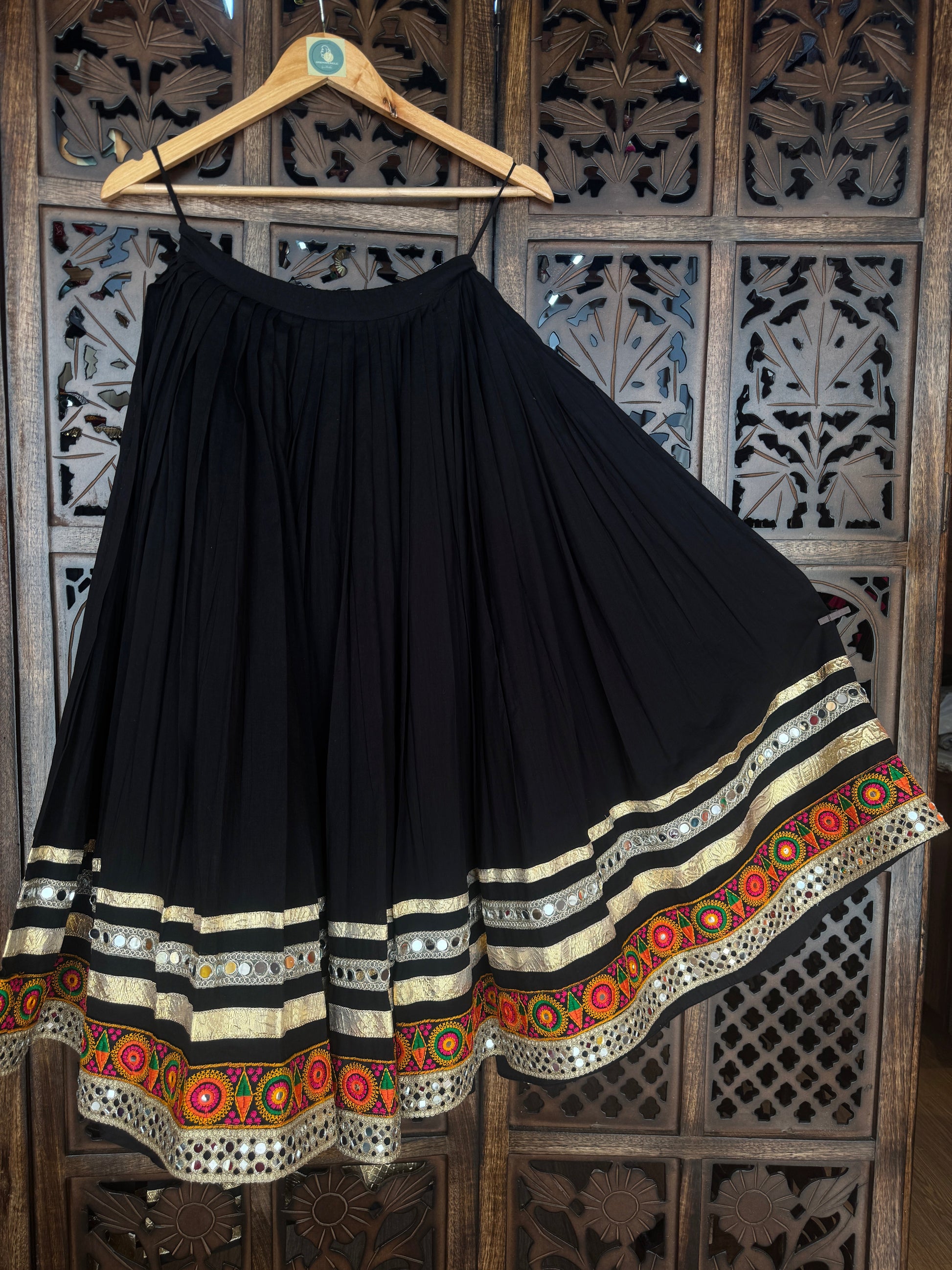BLACK KIDS SKIRT RAAS'25 HANDMADEAHOLIC BY MISHKA