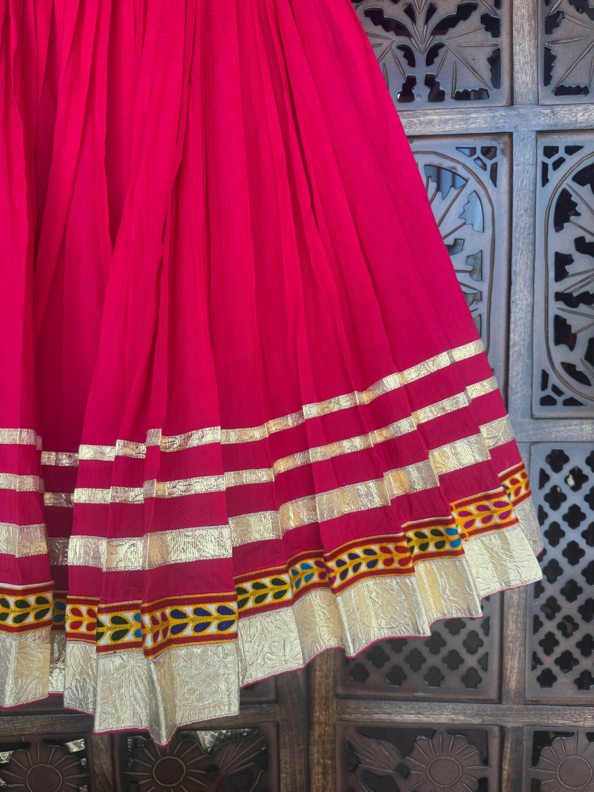 PINK KIDS CHOLI RAAS'25 HANDMADEAHOLIC BY MISHKA