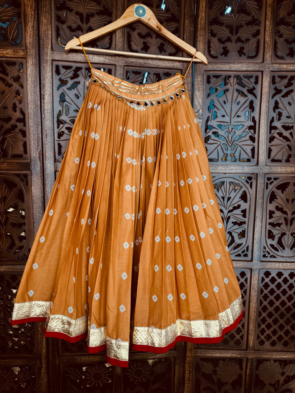 MUSTRAD  BANDHANI KIDS SKIRT RAAS'25 HANDMADEAHOLIC BY MISHKA