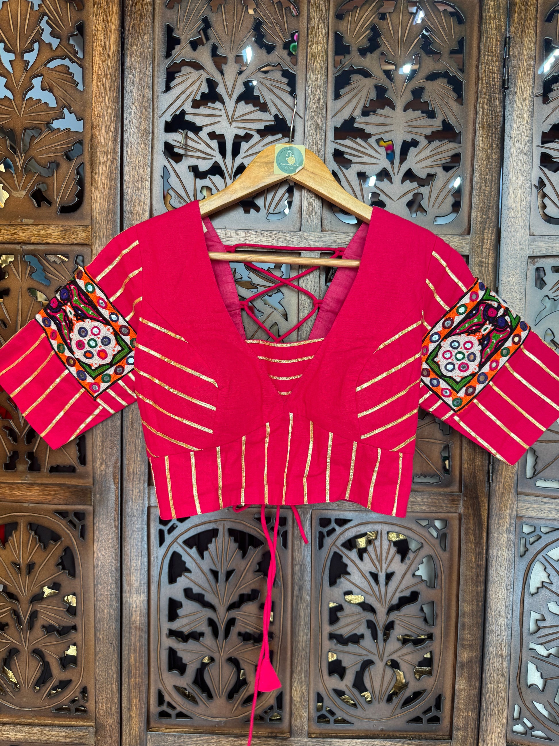 PINK BANJARA BLOUSE HANDMADEAHOLIC BY MISHKA